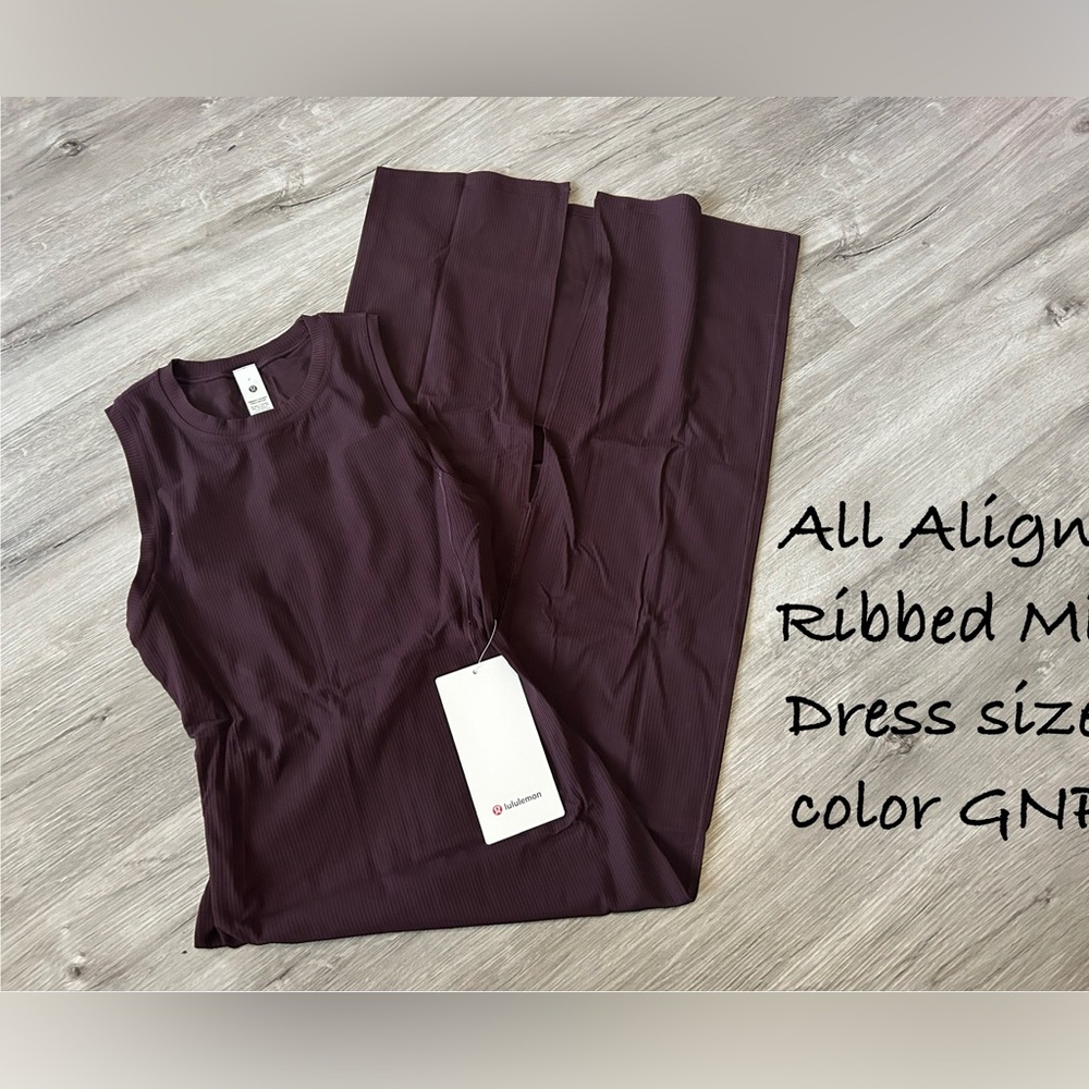 lululemon All Aligned Ribbed midi dress